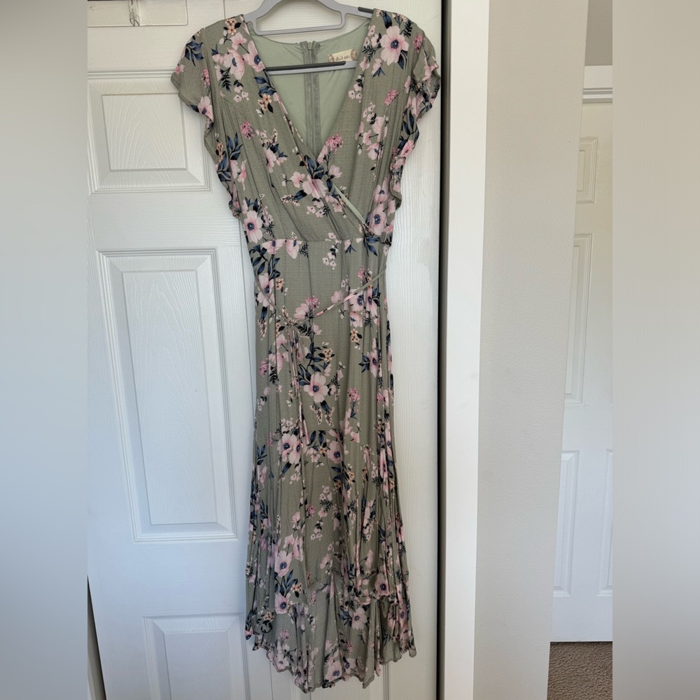 Alter’d State High Low sage green dress